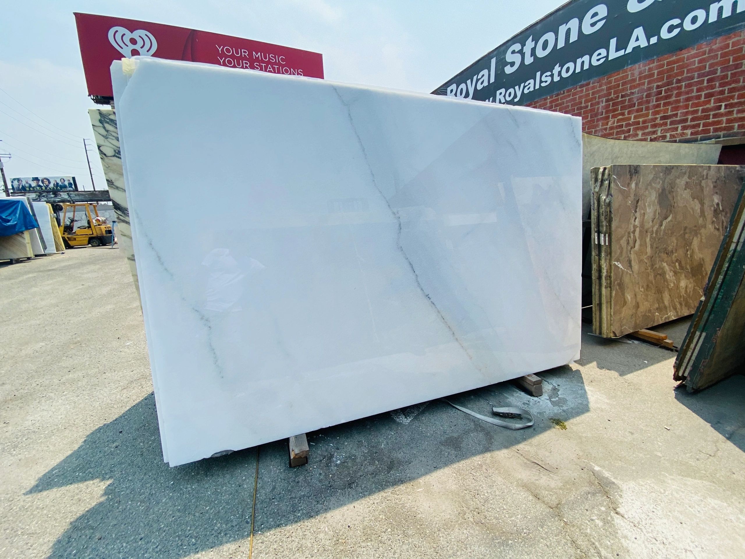 Calacatta Snow White Marble Slab Polished 116" x 76"
